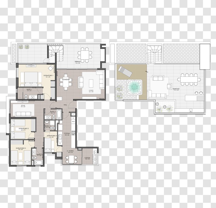 Floor Plan Property Square - Angle Transparent PNG
