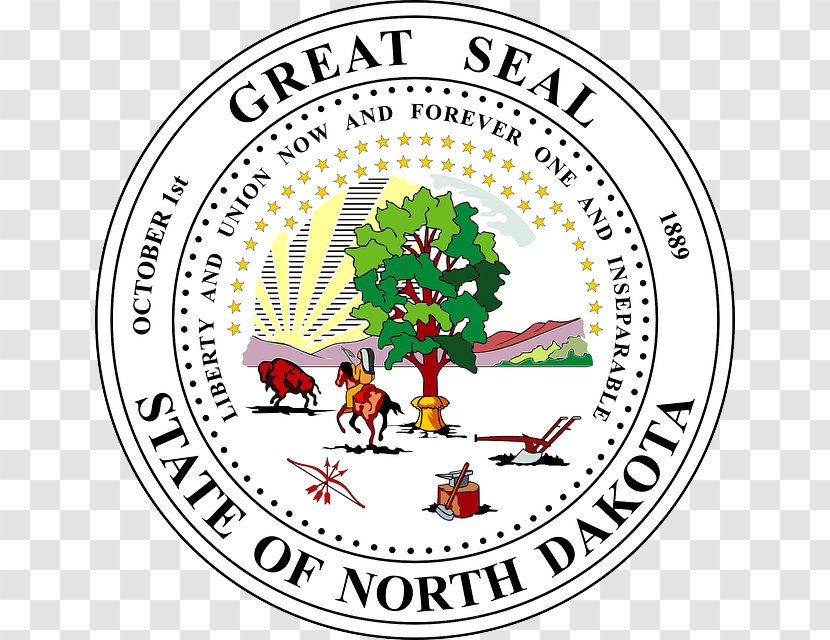 Seal Of North Dakota South Great The United States Transparent PNG