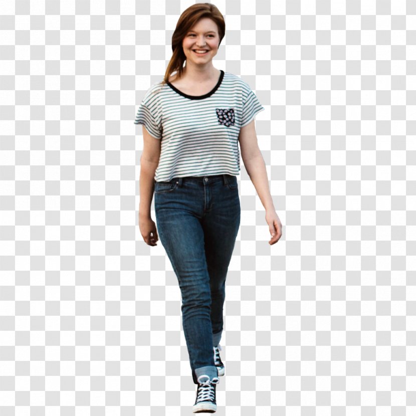 T-shirt Clothing Child Boy Woman - Silhouette - Jeans Transparent PNG