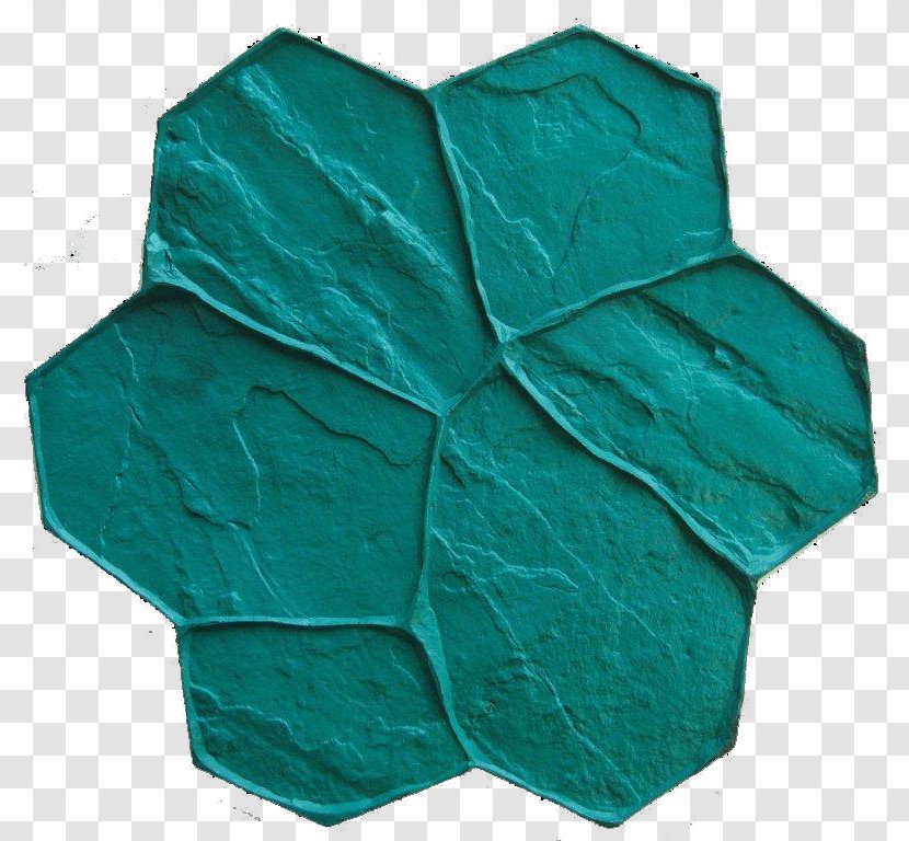 Turquoise Plastic - Green Stone Transparent PNG