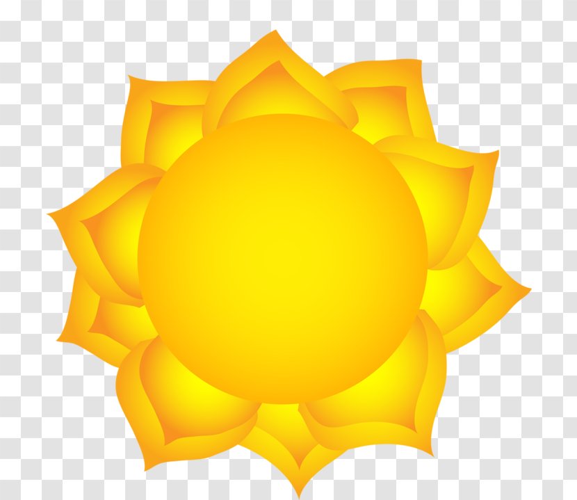 Clip Art - Flower - Yellow Sun Transparent PNG