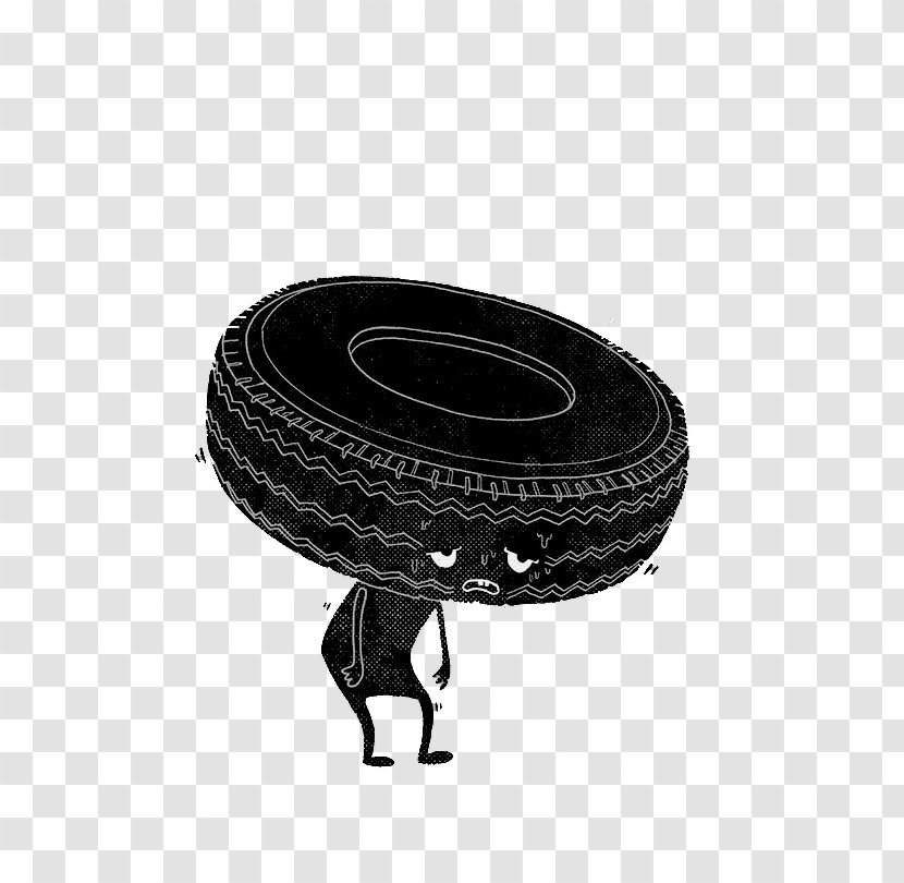 T-shirt Humour Tired - Buckle - Black Sad Tires Transparent PNG