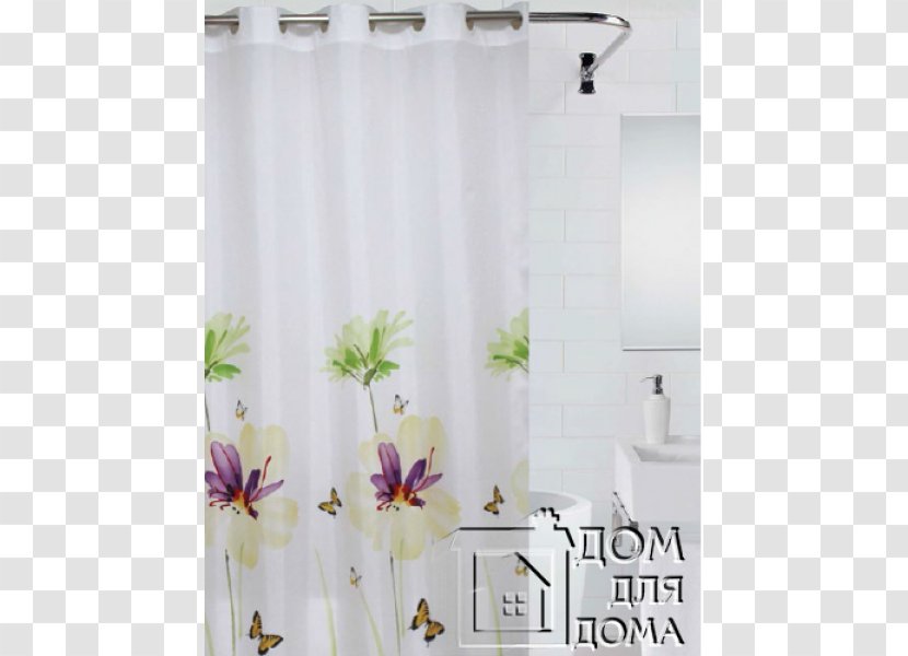 Curtain Bathroom Douchegordijn Baths Shower - Beige - Flower Bath Transparent PNG