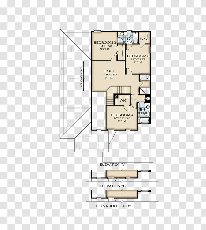 Floor Plan Park Square Homes - Schematic - Home Transparent PNG