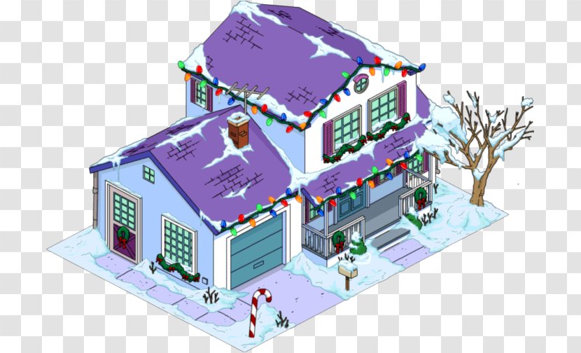 The Simpsons: Tapped Out Christmas Decoration Santa Claus Home - Simpsons Transparent PNG