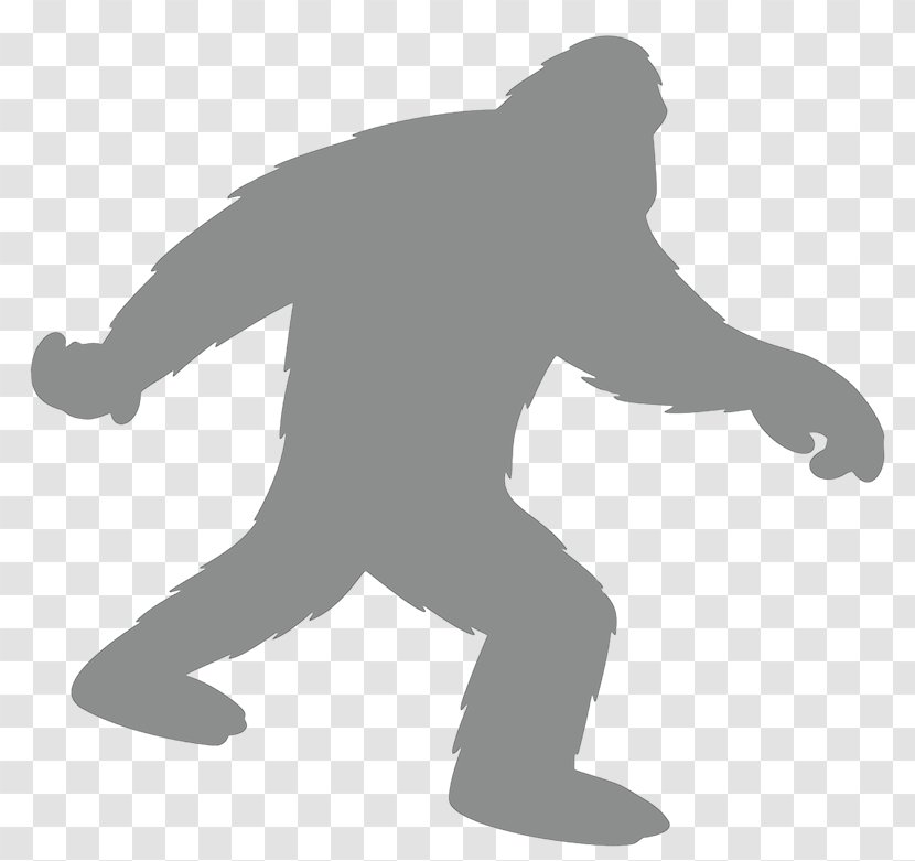 Bigfoot Vector Graphics Clip Art Yeti Silhouette - Male Transparent PNG