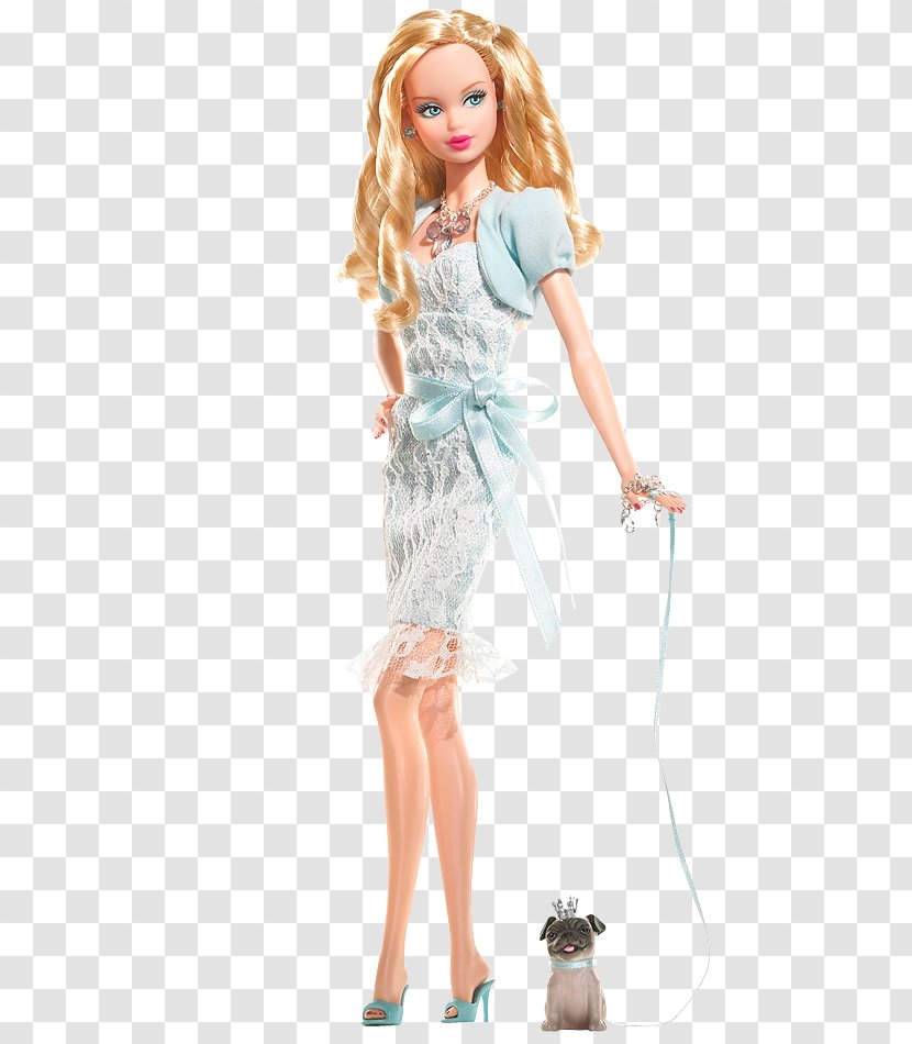 Miss Aquamarine Barbie Doll # K8692 Birthstone Transparent PNG