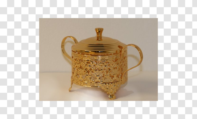 Brass Sugar Bowl Teapot Tray Porcelain - Pillow Transparent PNG