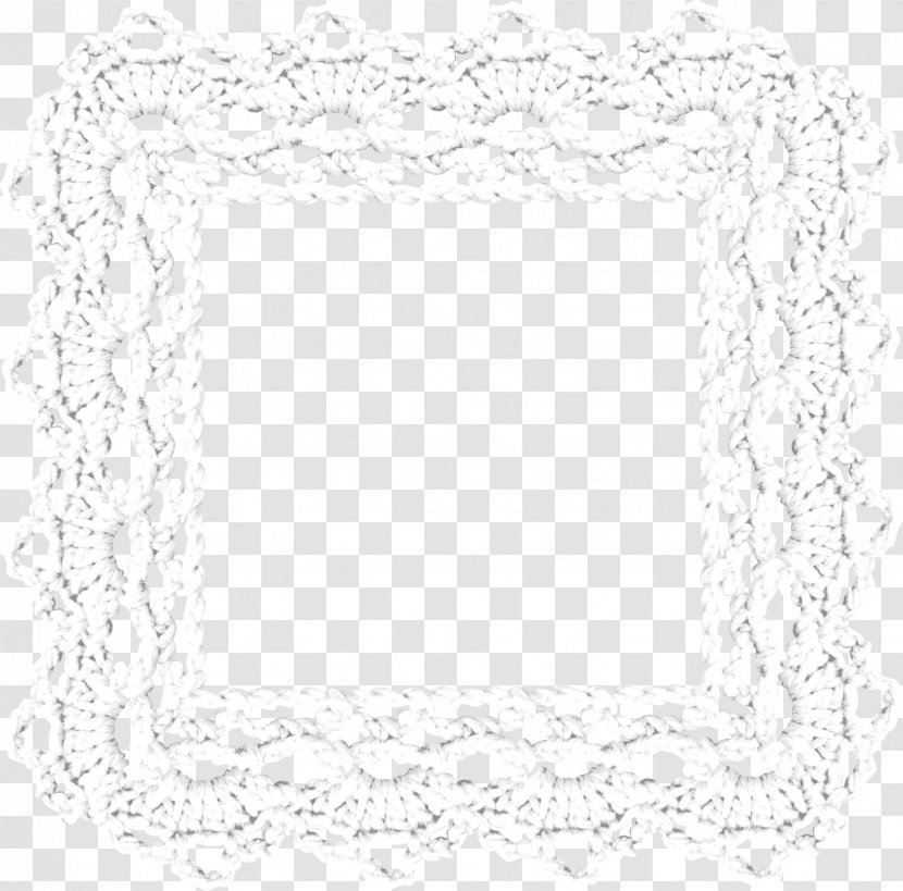 White Lace Black Area Pattern - Rope Block Transparent PNG