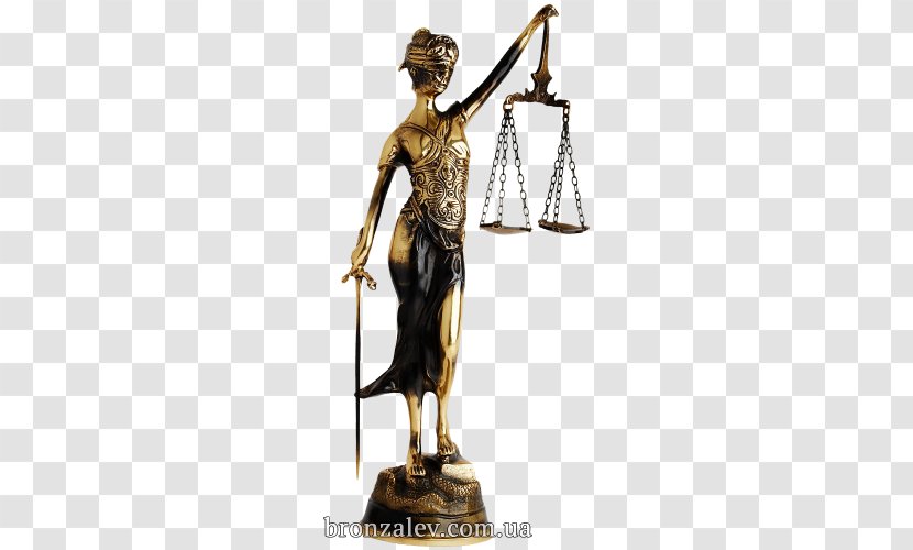 Statue Bronze Themis Figurine Ukraine - Measuring Scales Transparent PNG