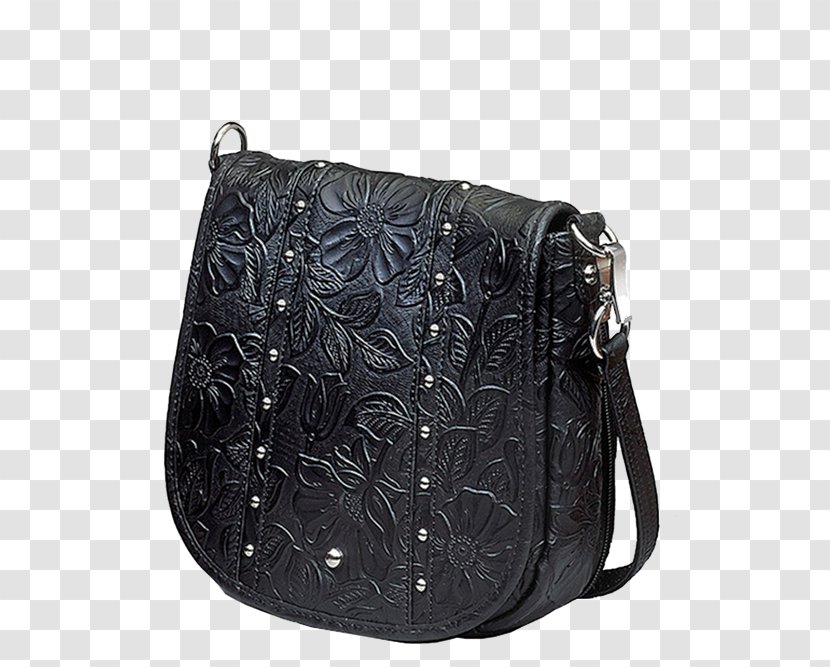 Handbag Messenger Bags Leather Coin Purse - Black M - Carved Shoes Transparent PNG