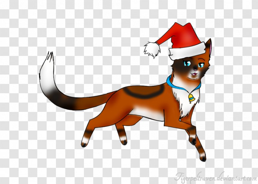 Cat Red Fox Christmas Ornament Clip Art - Carnivoran Transparent PNG