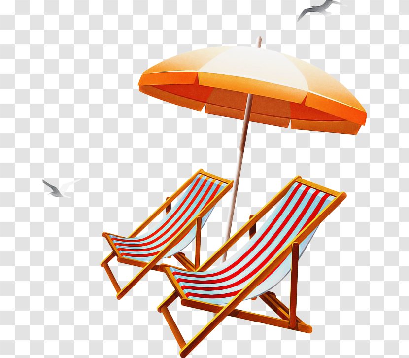 Orange - Outdoor Furniture Folding Chair Transparent PNG