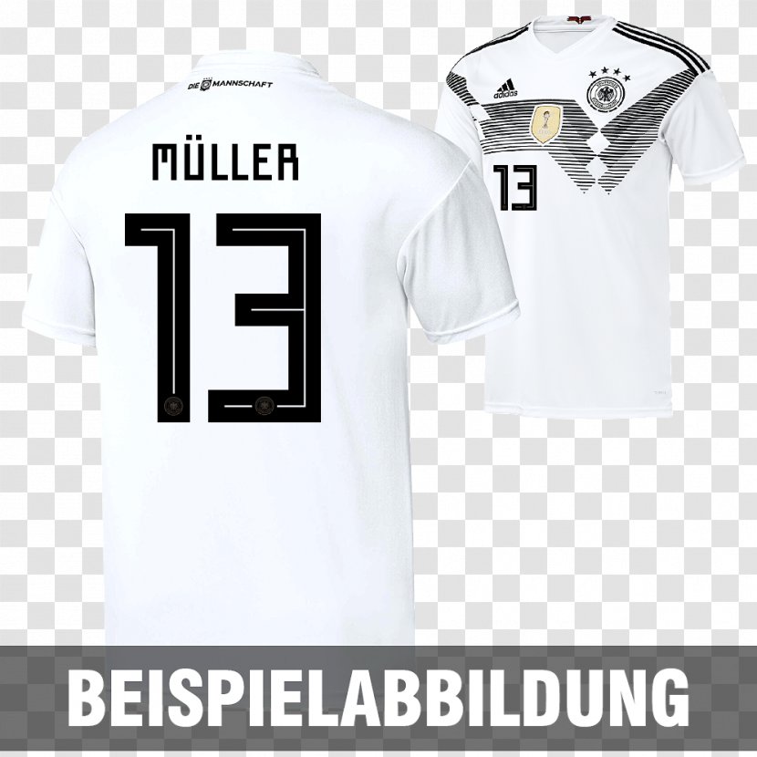 2018 World Cup Germany National Football Team Pelipaita German Association Number - T Shirt - Adidas Transparent PNG