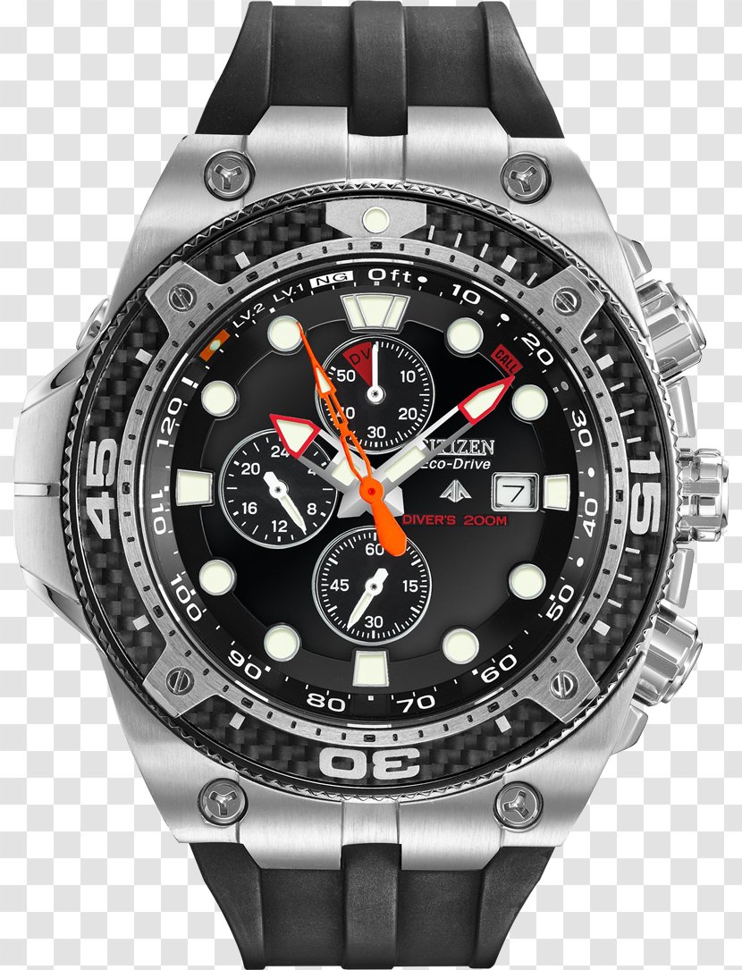 Watch Rolex Submariner Eco-Drive Citizen Holdings CITIZEN Promaster Aqualand Depth Meter - Strap - Diving Transparent PNG