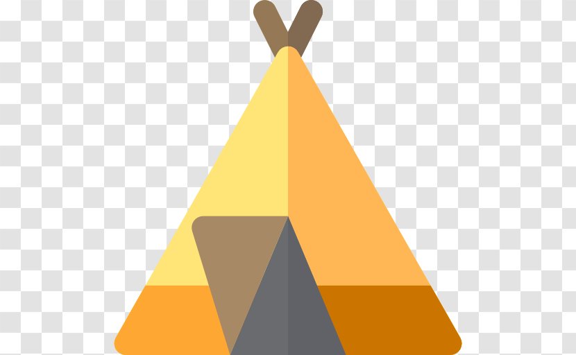 Triangle - Orange - Pyramid Transparent PNG