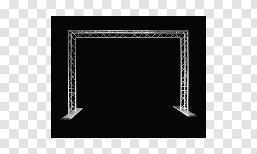 Truss Structure Light King Post - Black And White - Goal Transparent PNG