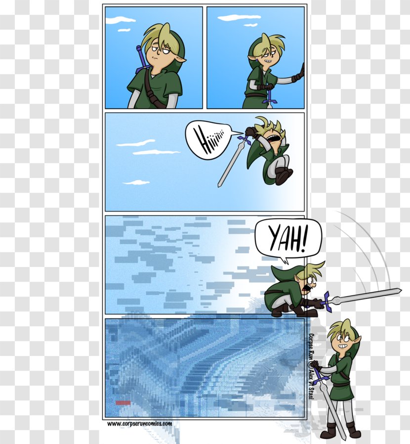 The Legend Of Zelda: Breath Wild Comics Cartoon Video Game - Comic Strip - Zelda Transparent PNG