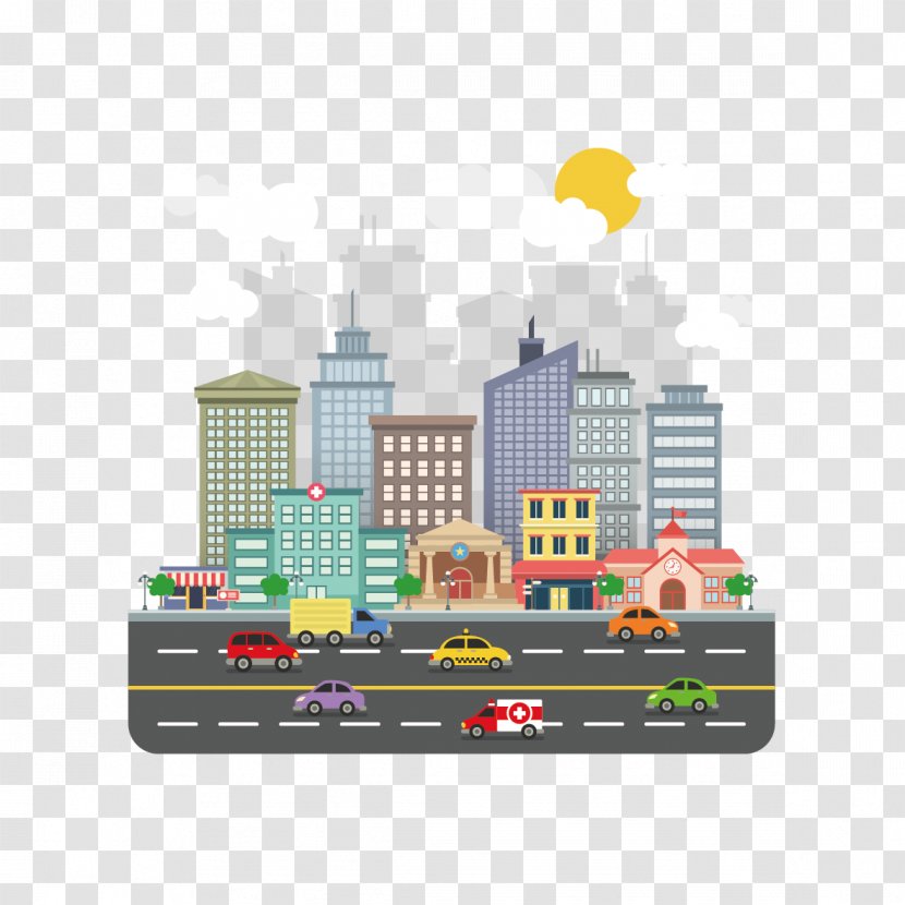 Prezi Smart City Internet Of Things - Lucknow - Vector Construction And Automotive Transparent PNG