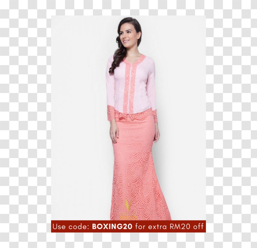 Kebaya Dress Clothing Sleeve Formal Wear - Lace Transparent PNG