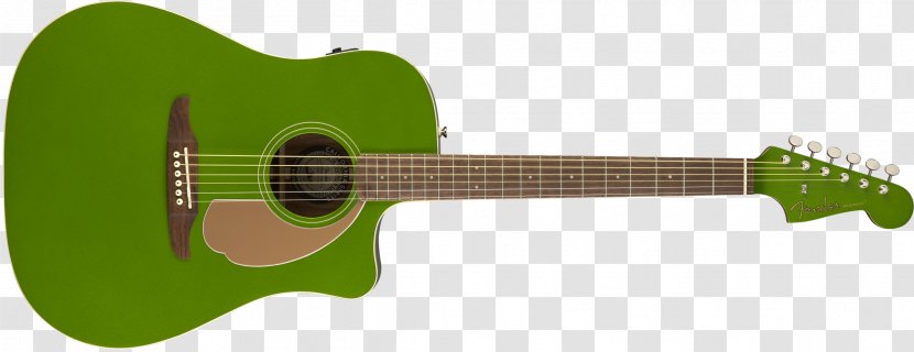 Fender California Series Musical Instruments Corporation Acoustic Guitar - Silhouette Transparent PNG