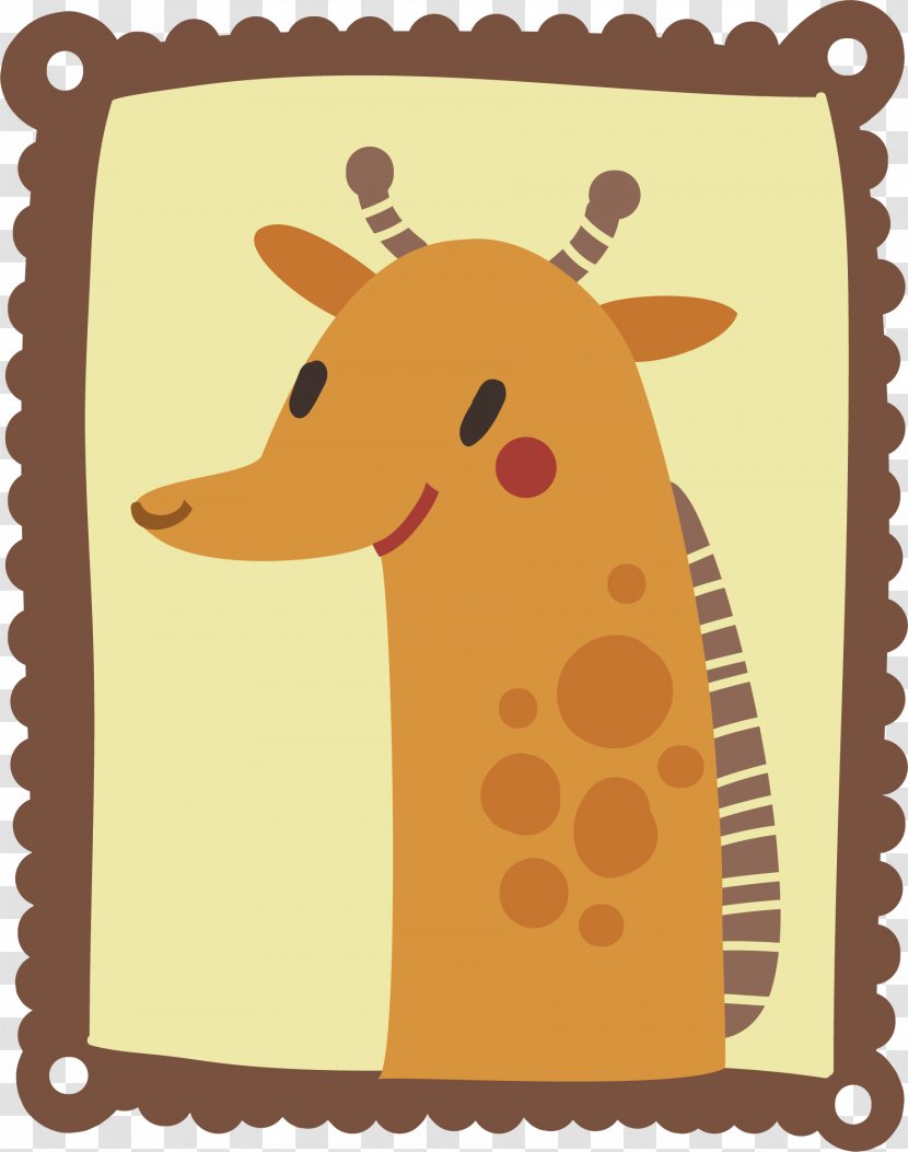 Giraffe Cartoon Drawing Illustration - Cover Art - Vector Transparent PNG