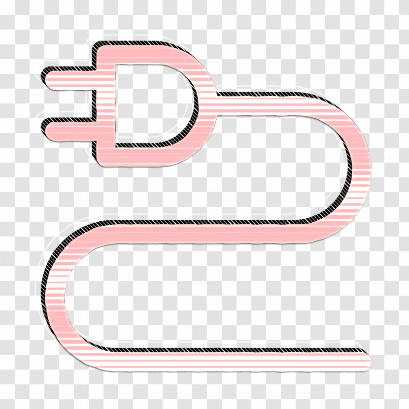 Wire Icon Electronics Icon Power Cable Icon Transparent PNG