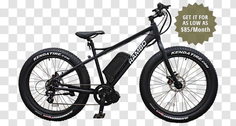 Rambo Bikes R750 Fat Bike Electric Bicycle Fatbike Motorcycle - Frames Transparent PNG