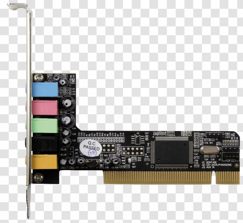 Sound Cards & Audio Adapters StarTech.com 5.1 Channel PCI Surround Card Adapter Conventional - Stereophonic Transparent PNG