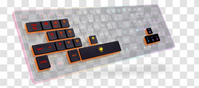 Computer Keyboard Gaming Cougar CGR-WXNMB-VAN USB Keypad Vantar Tastatur Backlight - Electronics Transparent PNG