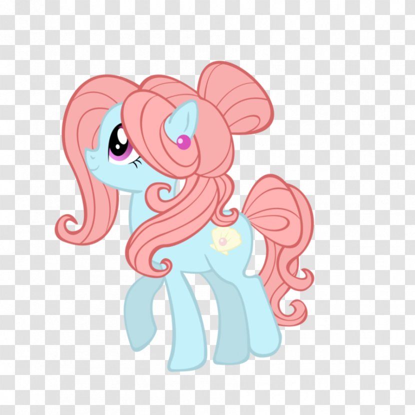 My Little Pony Derpy Hooves Fluttershy Horse - Heart - Ponytail Ringlet Curls Transparent PNG