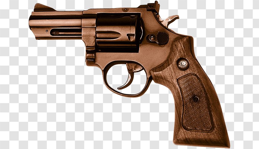 Smith & Wesson Model 15 .357 Magnum Revolver Firearm - Gun - Weapon Transparent PNG
