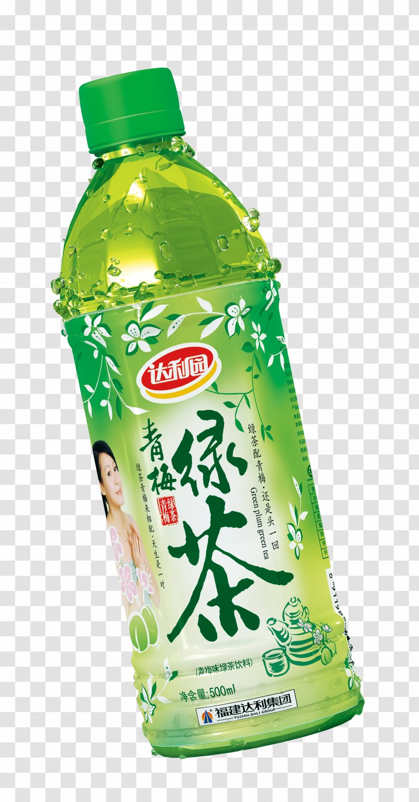 Green Tea Milk Drink Poster - Logo - Daly Park Plum Transparent PNG