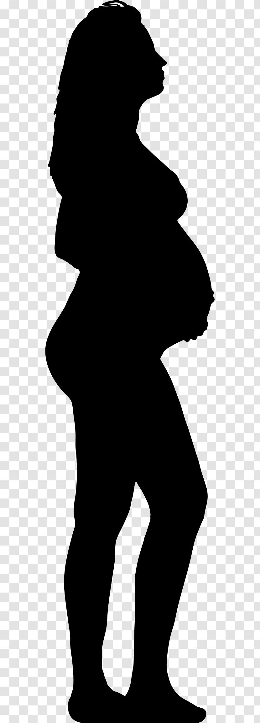 Silhouette Pregnancy Woman Clip Art - Pregnant Transparent PNG
