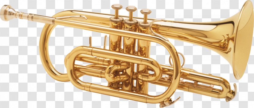 Trumpet Musical Instrument - Heart Transparent PNG