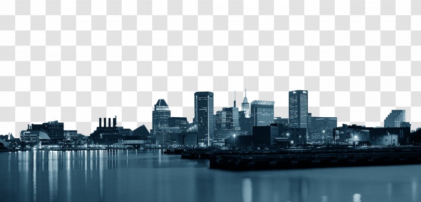 Silhouette City Skyline - Daytime Transparent PNG