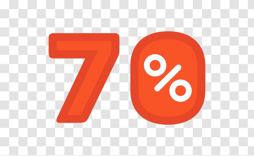 Percentage Number Percent Sign - Orange - Discounts Vector Transparent PNG