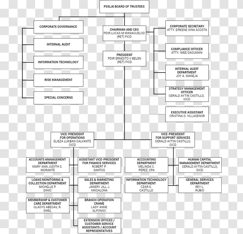 Paper Material - Organization Chart Transparent PNG