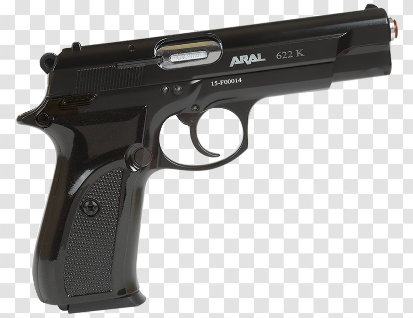Trigger Pistol Weapon Blank 9mm P.A.K. - Ranged - Space Gun Transparent PNG