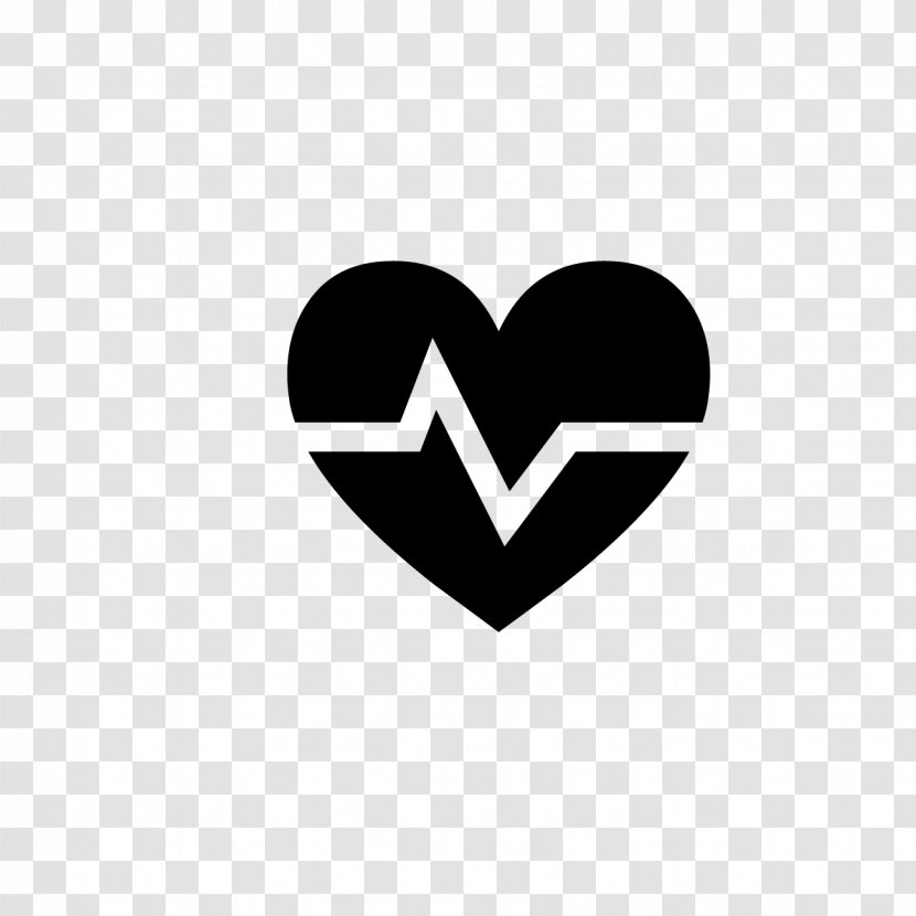 Logo Heart Text Font Line - Blackandwhite - Symbol Transparent PNG