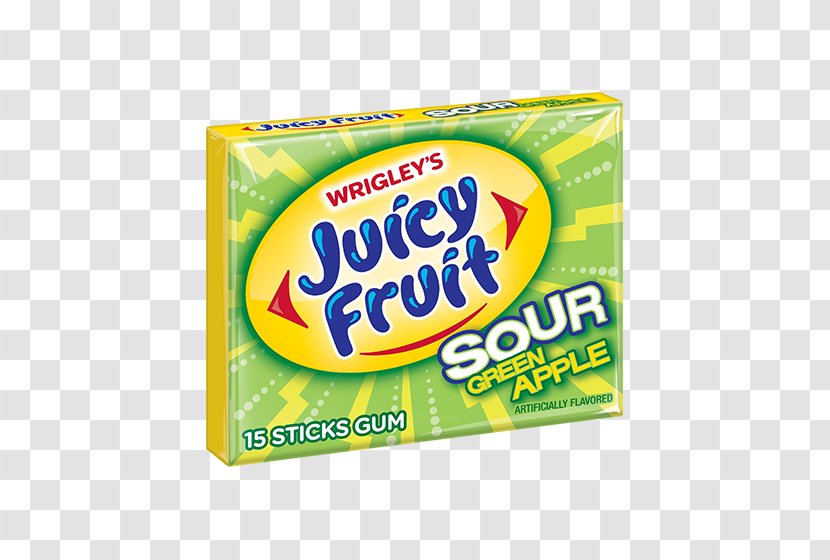 Chewing Gum Sour Juicy Fruit Wrigley Company Watermelon - 5 Transparent PNG