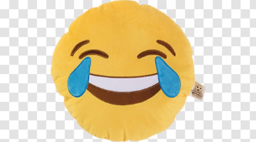 Face With Tears Of Joy Emoji Emoticon Cushion Pillow - Movie - Cry Transparent PNG