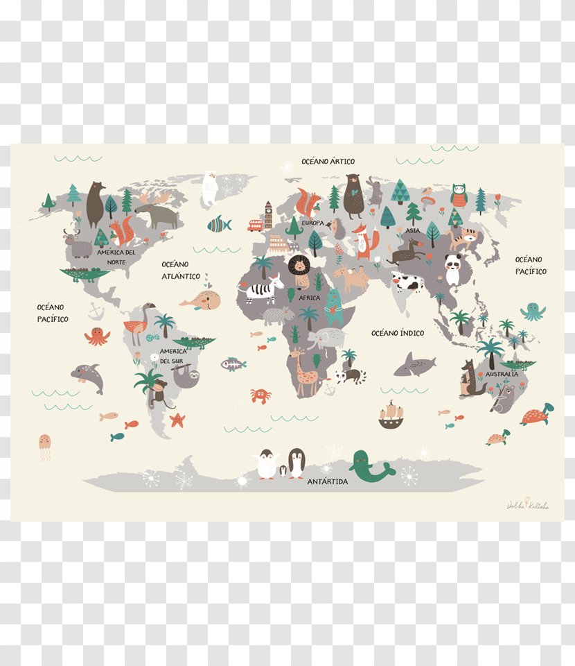 Early World Maps Mural - Wall - Map Transparent PNG