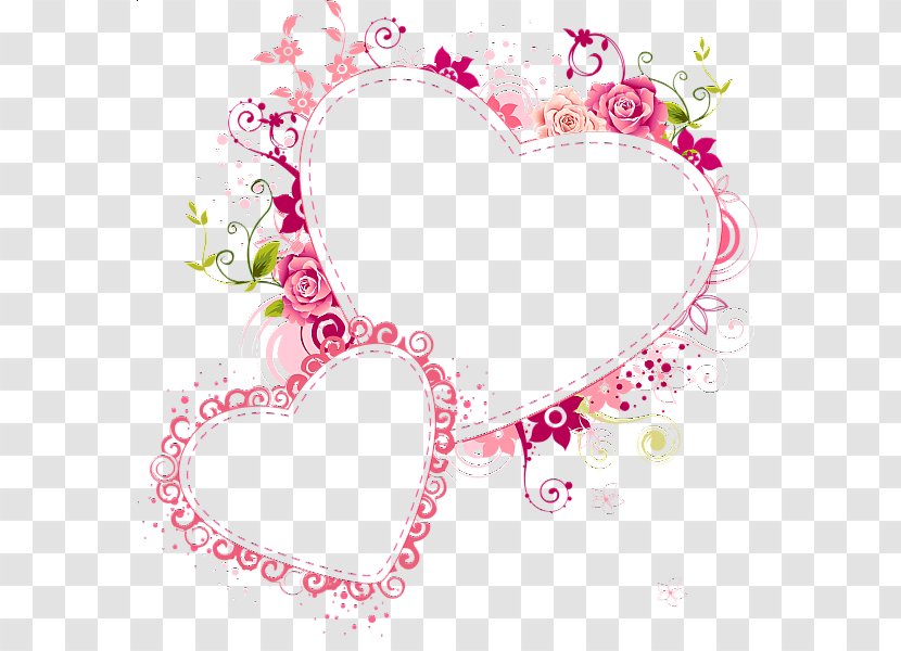 Clothing Picture Frames Button Pin - Love - Pink Flower Border Transparent PNG