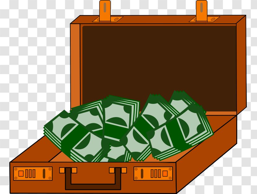 Money Cartoon Clip Art - Green - Brief Transparent PNG
