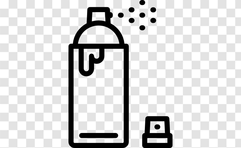 Aerosol Spray Paint Painting Graffiti - Black And White Transparent PNG