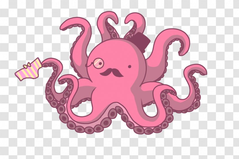 Octopus Squid Cephalopod Drawing Tentacle - Organism - Gentleman Transparent PNG