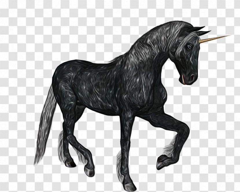 Unicorn Cartoon - Mustang - Statue Liver Transparent PNG
