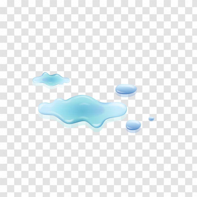 Turquoise Pattern - Computer - Blue Water Drops Creative Transparent PNG