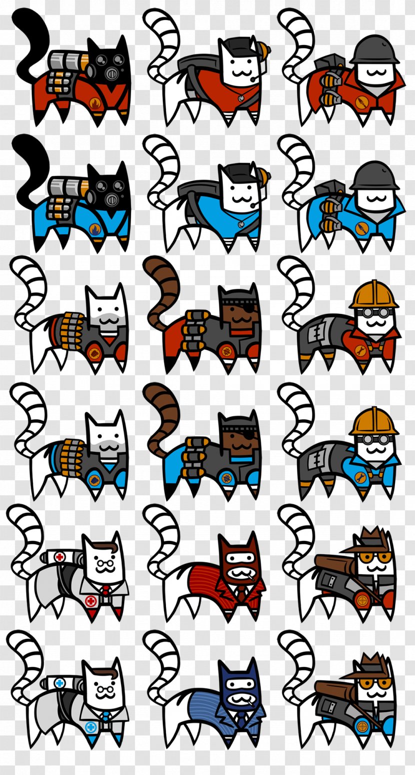 Team Fortress 2 Nyan Cat Kitten Video Game - Tuzki Stickers Transparent PNG